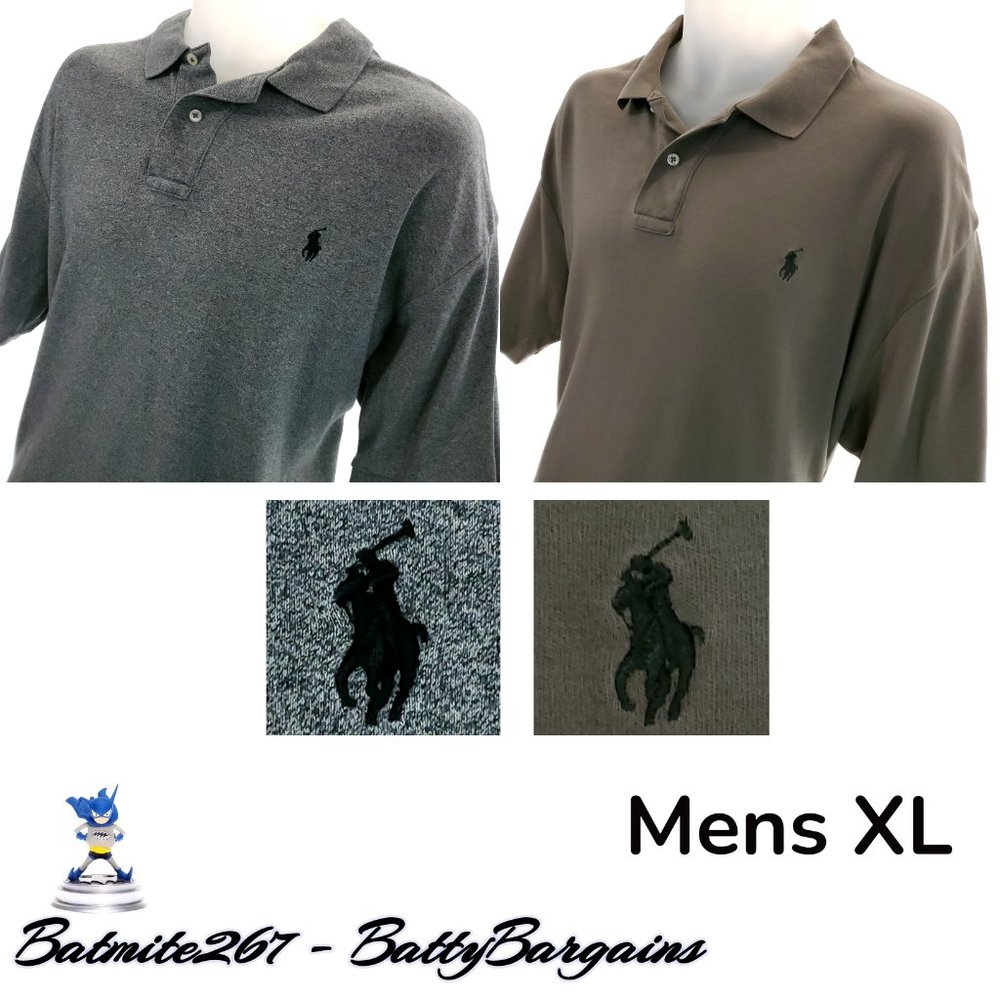 XL POLO LOT of 2 PRL Mens Shirt Soft RingSpun